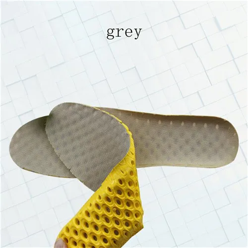 grey 1 пара, мужская и женская спортивная обувь EVA, дезодорирующие стельки, амортизация, Спортивная вставка, подкладка, стрейч, дышащая, для бега - Цвет: grey