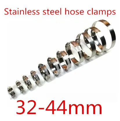 50 шт./лот 32-44 мм Американского Типа Червячный Зажим Шланга Из Нержавеющей Стали