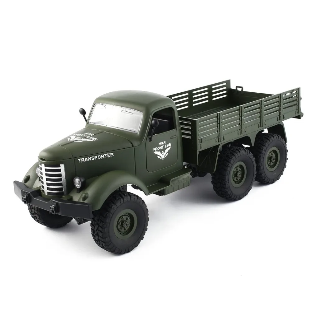 JJR/C Q60 1/16 2 4G 6WD RC Off-Road военный грузовик транспортер автомобиль транспортное