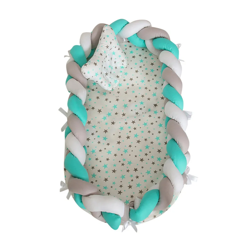 ARLONEET 2019 вязаная портативная съемная и моющаяся кроватка для новорожденных