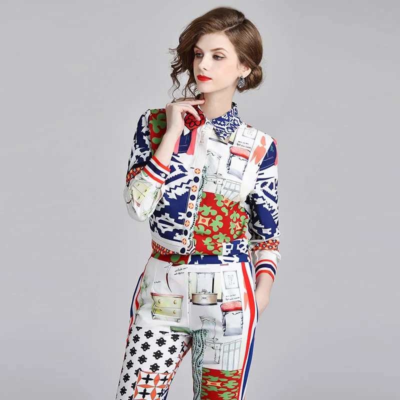 Модный весенне летний дизайнерский комплект костюм для женщин высокое качество