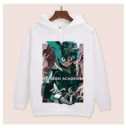 Высокая-Q мужская аниме потому My hero Академия с капюшоном Толстовка Bakugou Katsuki Boku без hero Академия с капюшоном пуловер с капюшоном - Цвет: 17
