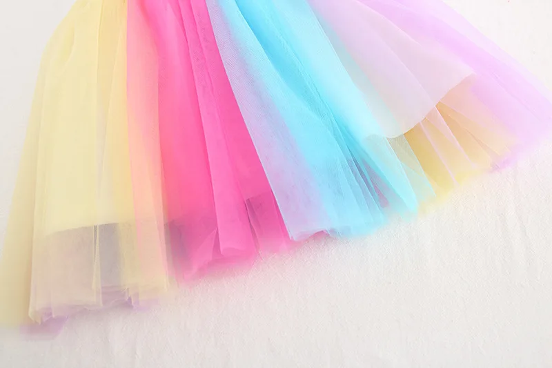 Платье-пачка для девочек с единорогом и повязкой на голову блестками | Детская