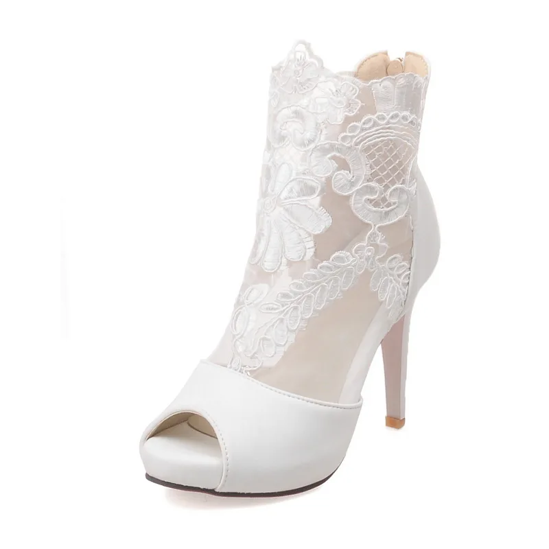 Знаменитости Сексуальная Женщина Гладиатор Сандалии Женщины Peep Toe Кружева