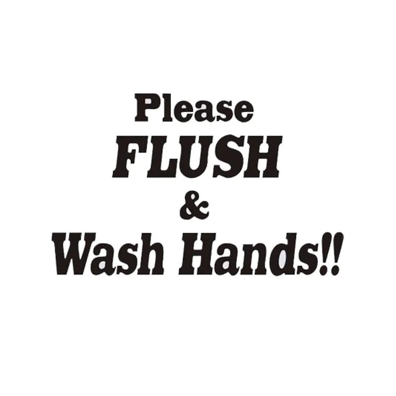 Стирайте и руки! Туалет Ванная комната забавные виниловые наклейки домашний