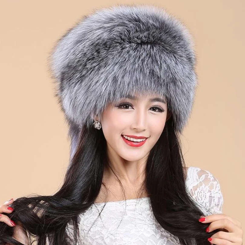 Меховые шапки русская Мода шапка бомбер 2018 роскошные меховые из натурального