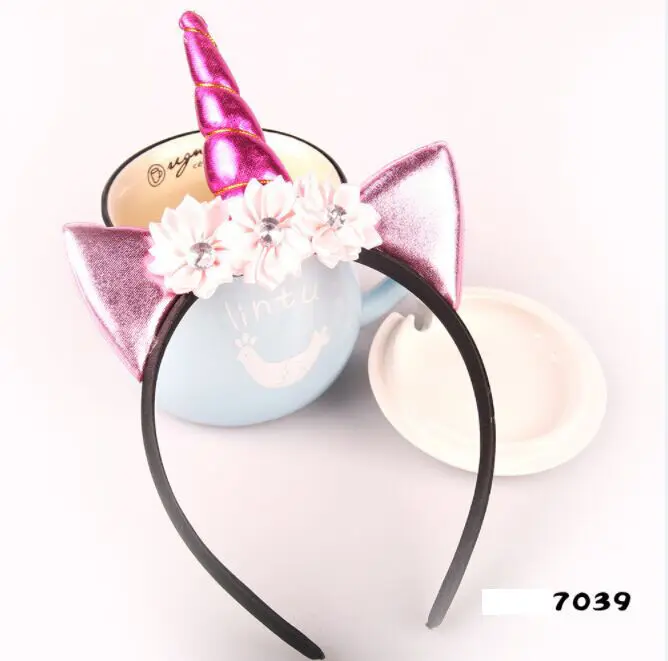 2017 Волшебный Единорог рупорной головкой вечерние Детские волос повязка на