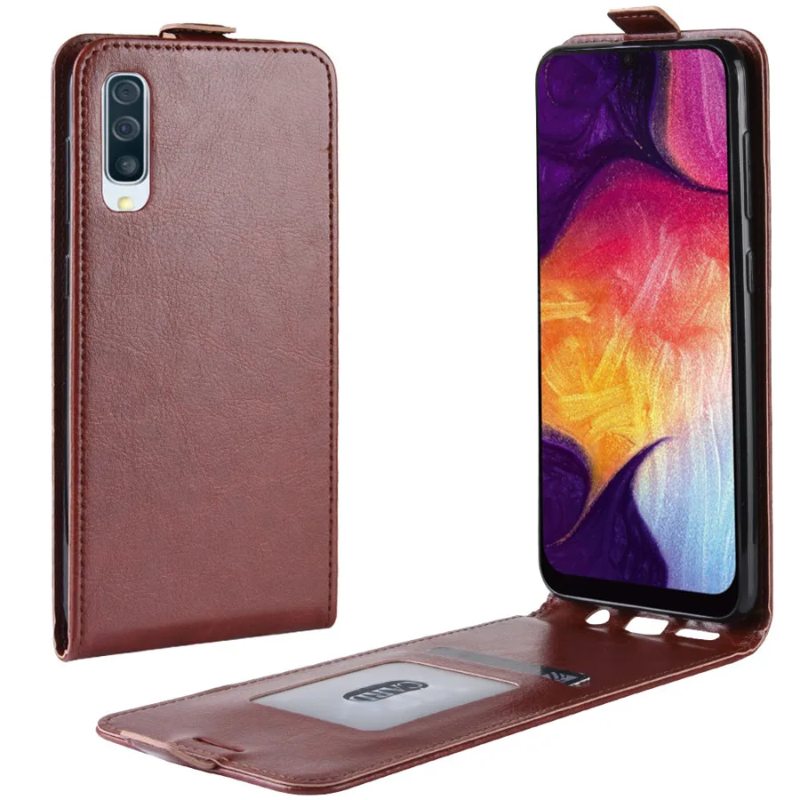 Для samsung A50 чехол на samsung A50 SM-A505FD Чехол Флип 6.4" кожаный вертикальный Чехол книжка для samsung Galaxy A50 A 50 A505 крышка