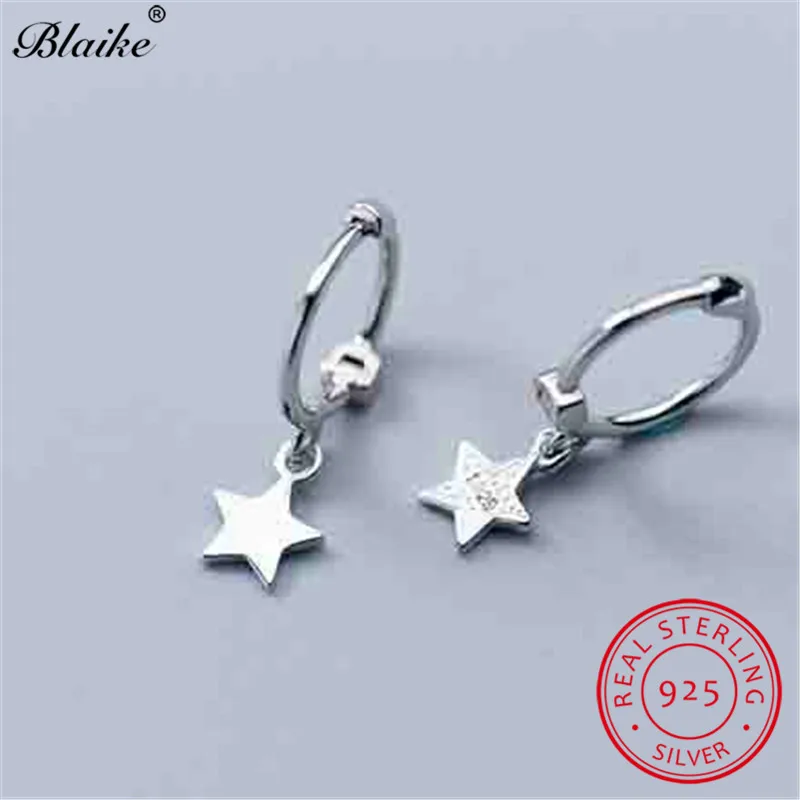 Серьги кольца женские/мужские из серебра 925 пробы с маленькими