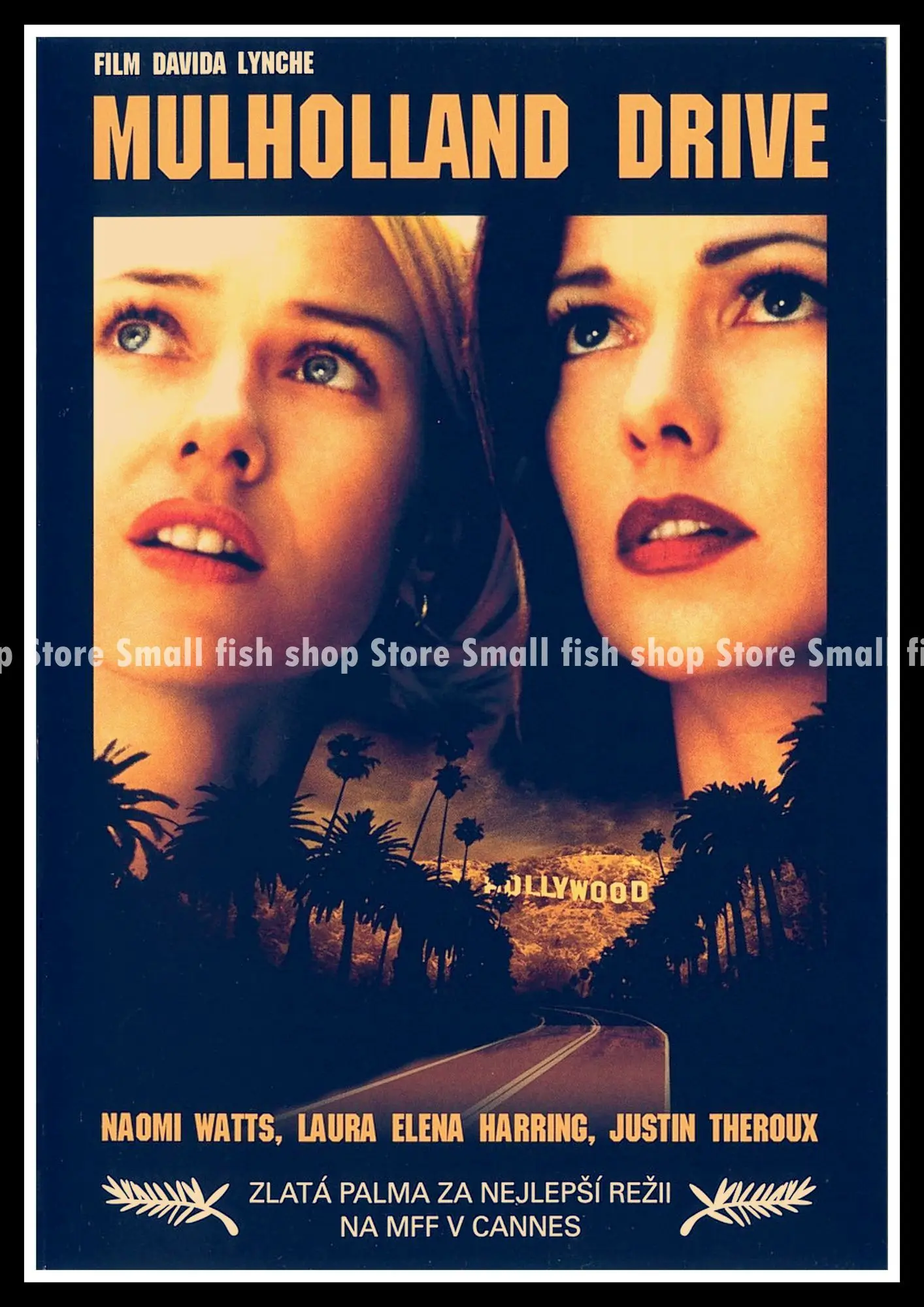 Красный Mulholland Drive домашний интерьер украшения Крафт Фильм плакат рисунок core наклейки на стену 42*30 см - Цвет: Красный