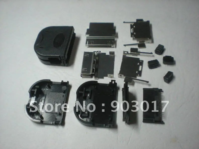 30 контактный разъем для iPOD с черным пластиковым корпусом 20 шт. в партии|connector uhf|ipod