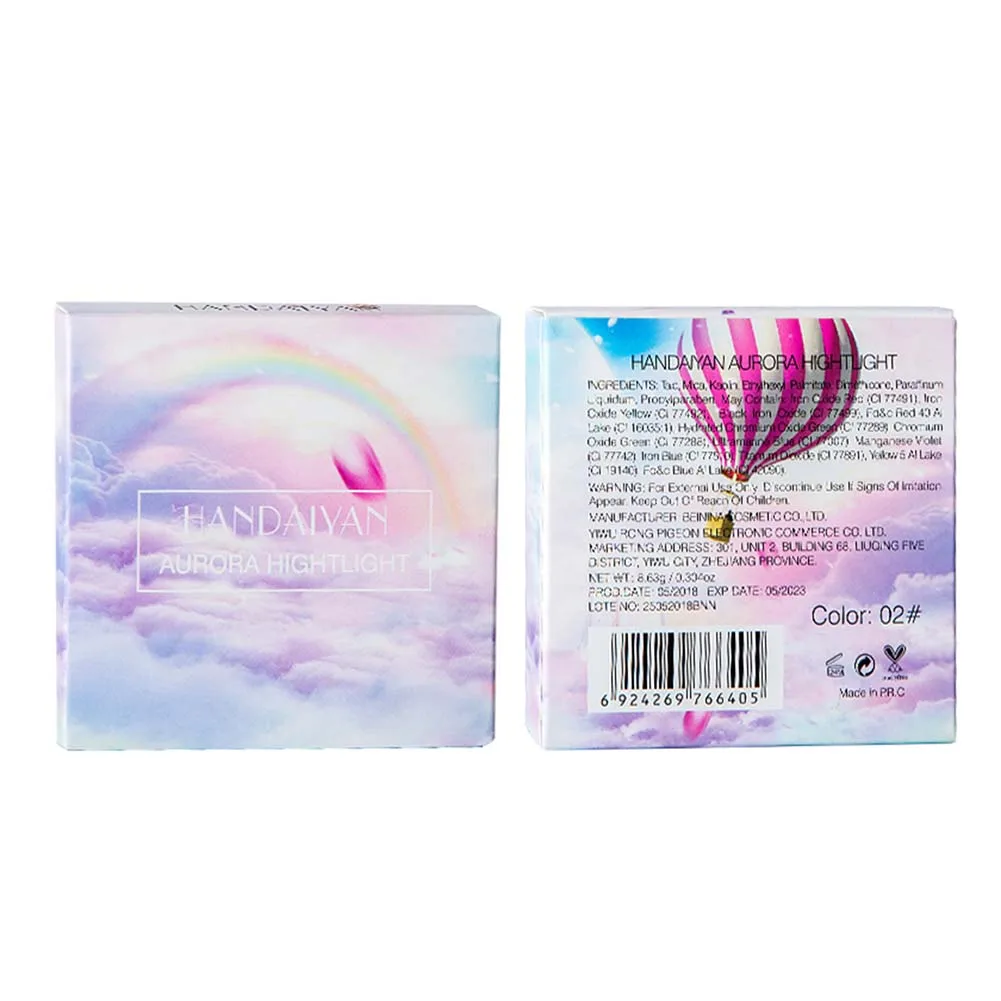 Профессиональный 4 Цвета Блеск Тени для век хайлайтер палитра мерцающий Макияж