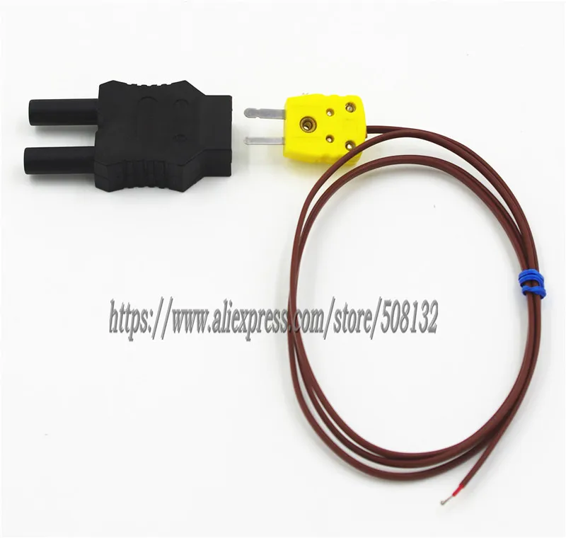 Термопара с двойными вилками 4 мм банановый адаптер Тип K используется для