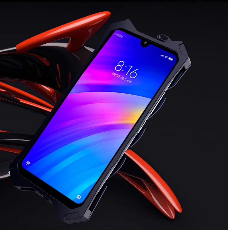 Для Xiaomi mi 8 Pro Zimon авиационный алюминиевый металлический чехол с сильной защитой для Xiaomi mi 8 Explorer Edition Red mi 7 Pro металлический чехол