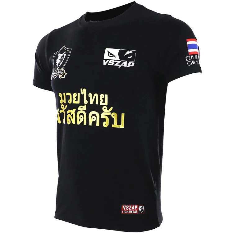 VSZAP тайский Лотос ММА файтинг sanshou футболка трансляция wulinfeng Тайланд борьба