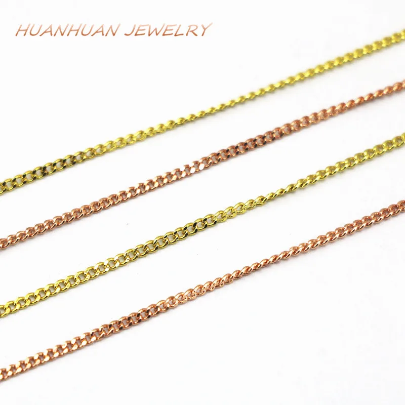 

Новая мода Цепочки и ожерелья Цепь для Для женщин 1x1.5 мм ссылка круглый Нержавеющая сталь Медь Цепи колье изысканный подарок ювелирные изделия 18 дюймов B3373