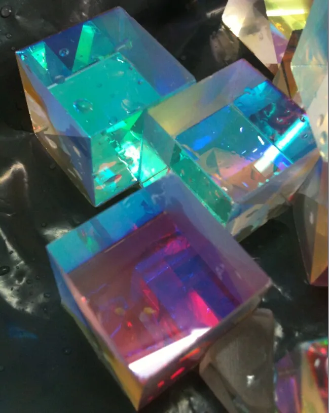 10 шт. 2,2X2,2X2,1 см дефектный крест дихроическая Призма RGB комбинатор или разветвитель X-кубическая призма для домашнего украшения