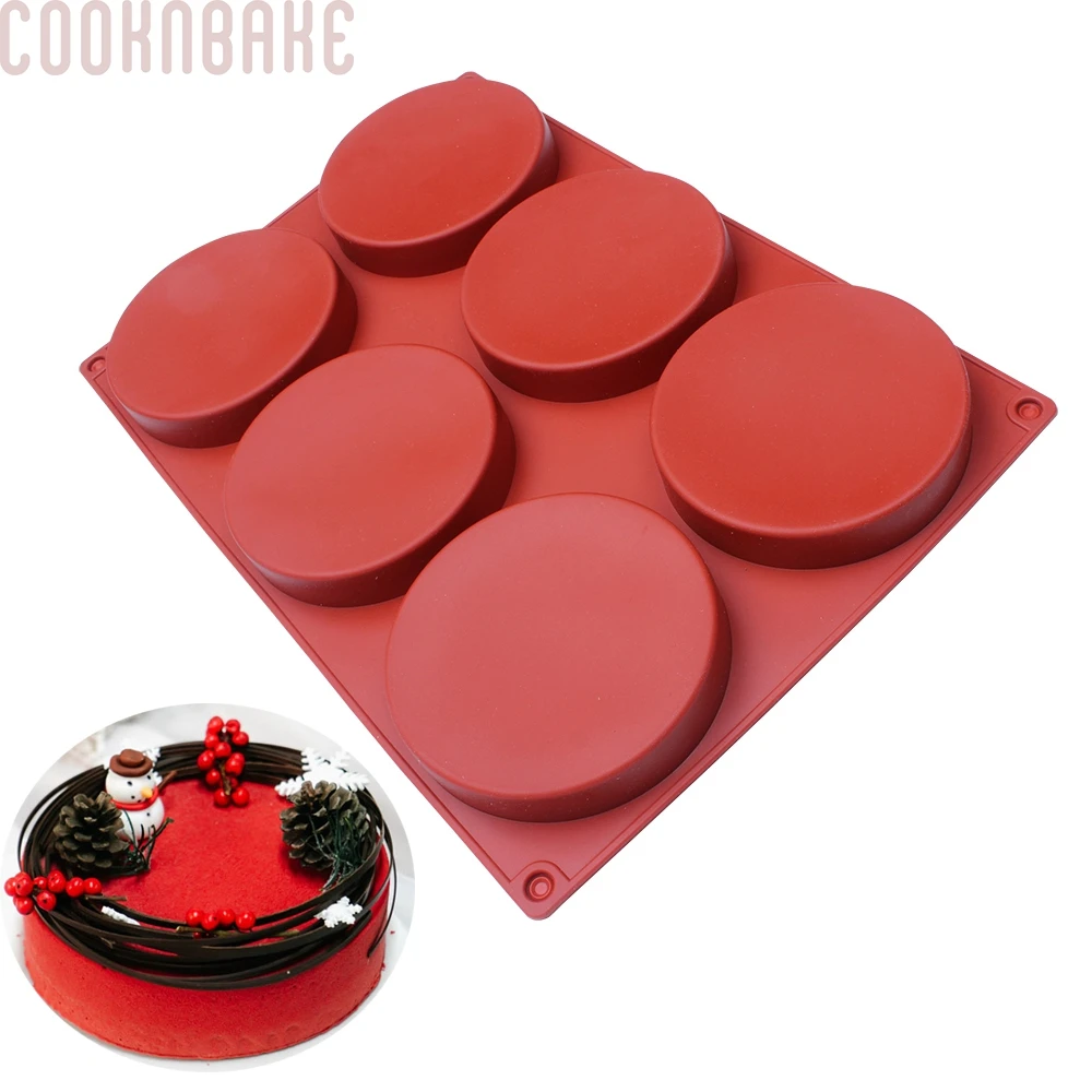 Силиконовая форма COOKNBAKE для торта мыла круглых тортов дисков конфет печенья