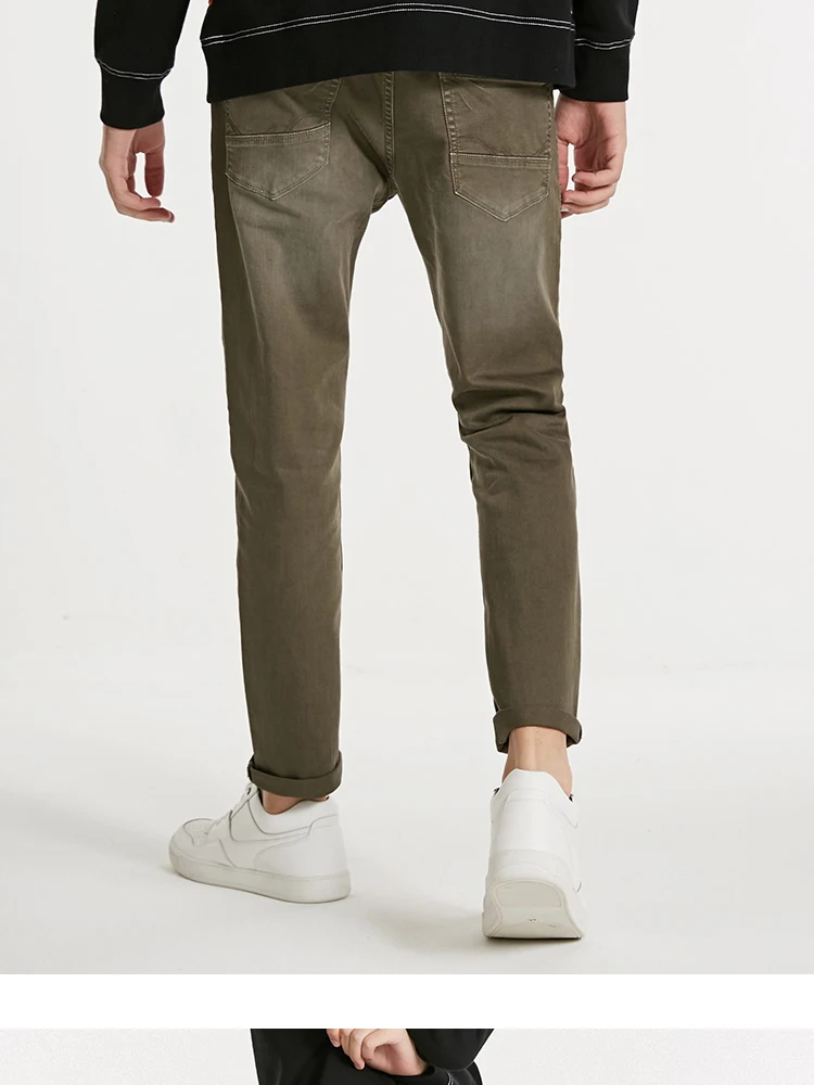 JackJones мужские модные трендовые узкие Стрейчевые джинсы мужская одежда 218432528