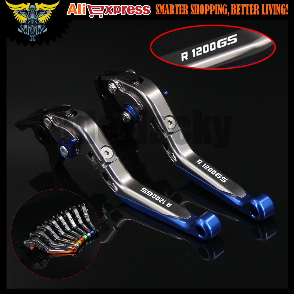 Лазерный Логотип (R1200GS) синие и титановые рычаги тормозной муфты CNC для BMW R1200GS (LC)
