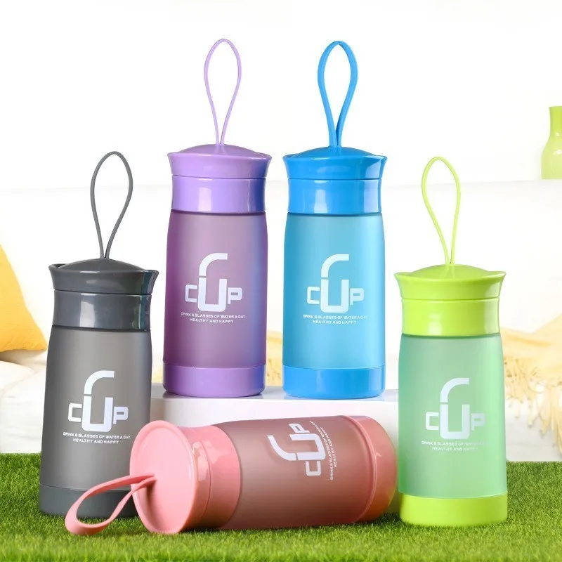 Творческий Пластик бутылка для воды модные Портативный спортивные бутылки