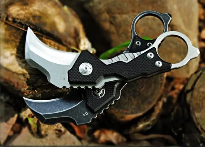 Karambit нож AUS 8 лезвие 59HRC G10 ручка складной хороший EDC инструмент Открытый Отдых