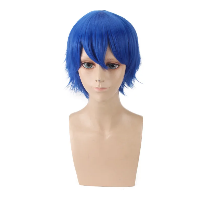 Ccutoo Kaito 1" синий короткий лохматый слоистый пушистый Синтетический волос теплостойкое волокно Косплей парики - Цвет: Синий
