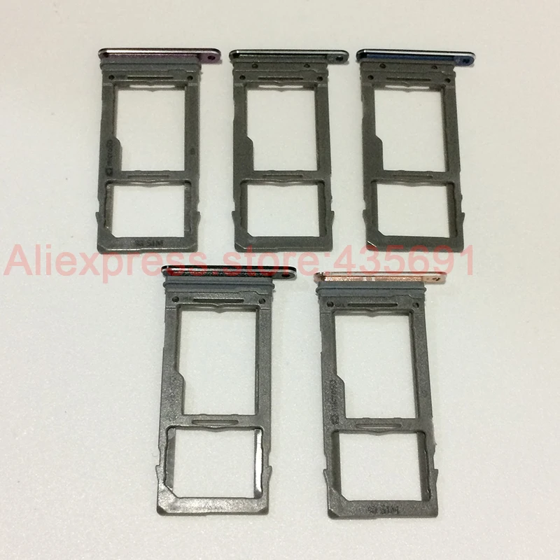 1pcs with Tracking number Original Single Nano Sim Card Holder Slot & Micro SD Tray Socket for Samsung Galaxy S9 Plus | Мобильные