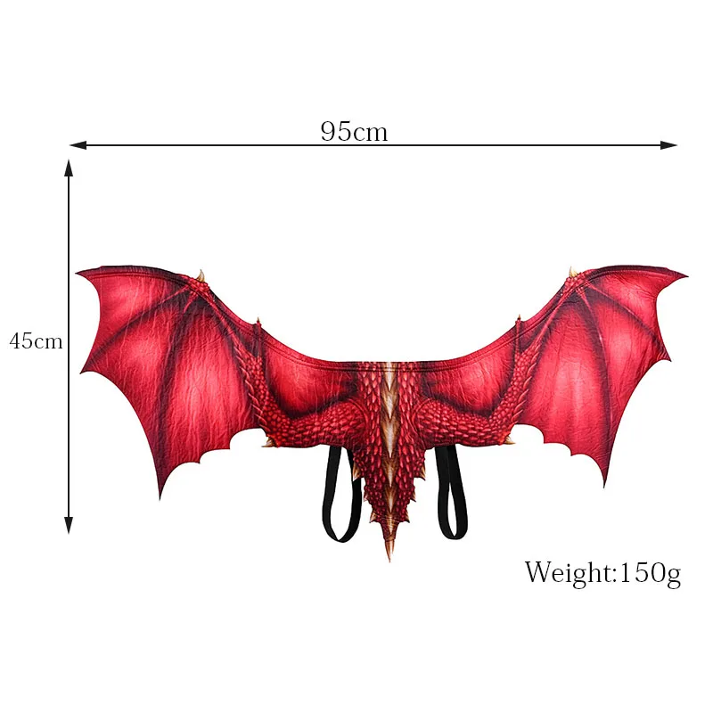 

Adult Boy Girl New Year Decoration Carnival Party Animal Costume Dragon dinosaur Cosplay Masquerade Face Mask and Wings anime