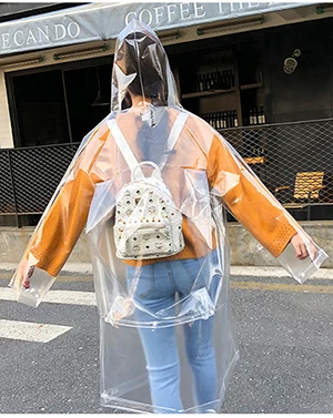 Style 2 Для взрослых прозрачный eva длинный женский мужской модный плащ куртки для девочек модный прозрачный непромокаемый плащ с капюшоном для путешествий на открытом воздухе - Цвет: Style 2