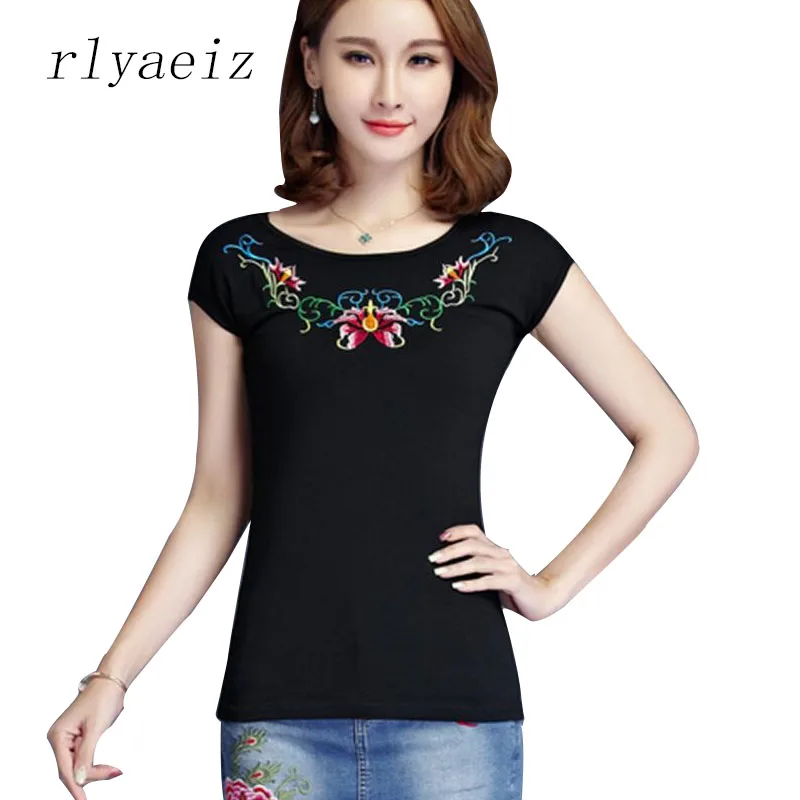 Женская футболка rlyaeez Повседневная с коротким рукавом и О вырезом 5XL|camiseta