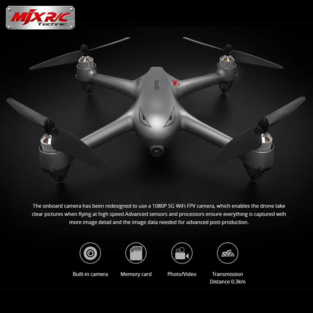 MJX B2SE 5G RC Квадрокоптер Wi-Fi FPV 1080P камера gps позиционирование бесщеточный удержание высоты игрушка, Дрон на дистанционном управлении RTF следить за одним ключом 3 батареи