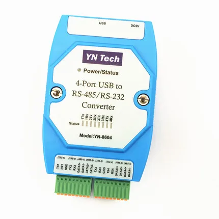 Бесплатная доставка 1 шт. 4 порта USB к RS485 RS232 конвертер последовательный адаптер