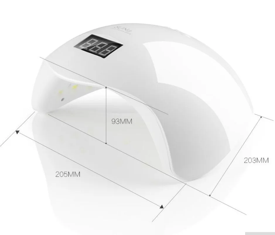 Smart SUN5 48 Вт УФ светодиодный светильник Сушилка для ногтей профессиональный инструмент для маникюра Лак машина для отверждения ногтей сушка для гель-лака с таймером ЖК-дисплей