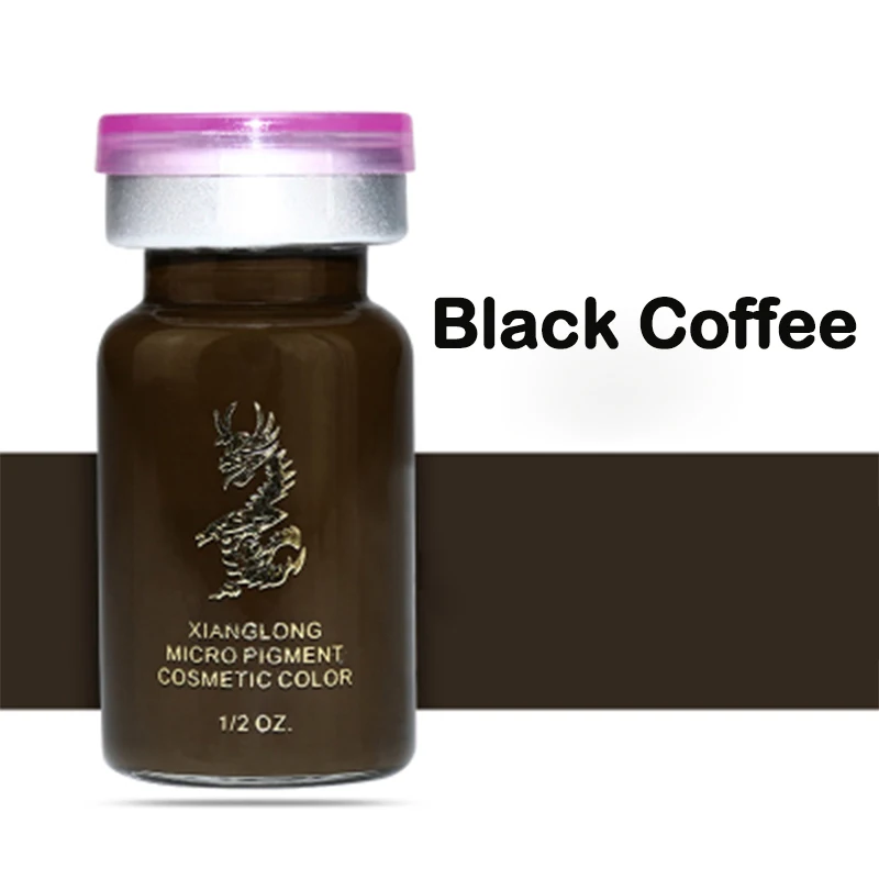 Black Coffee 3 шт./компл. 23 Цвета татуировки чернил для татуажа, пигмент для мануального татуажа бровей подводка для глаз бровей Перманентный макияж микропигментации чернил для татуажа - Цвет: Black Coffee