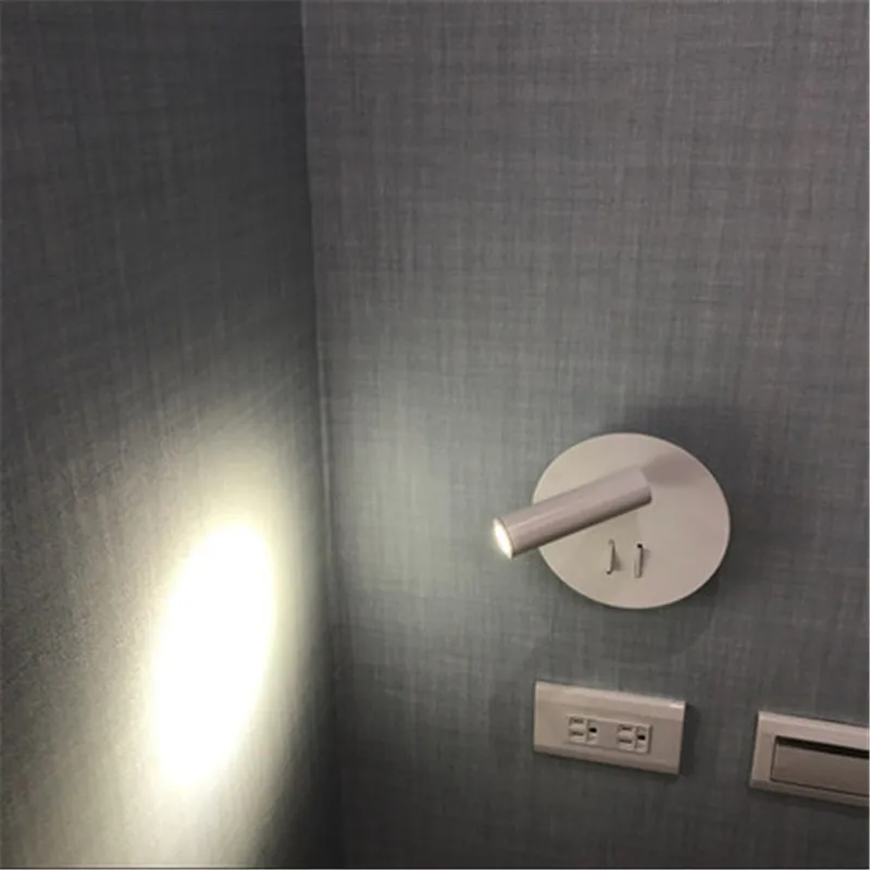 Настенный светильник светодиодный с USB зарядкой|Комнатные настенные LED -лампы| |