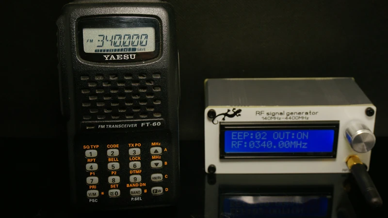 140 МГц до 4400 МГц RF генератор сигналов источник сигнала цифровой lcd+ литиевая батарея+ антенна