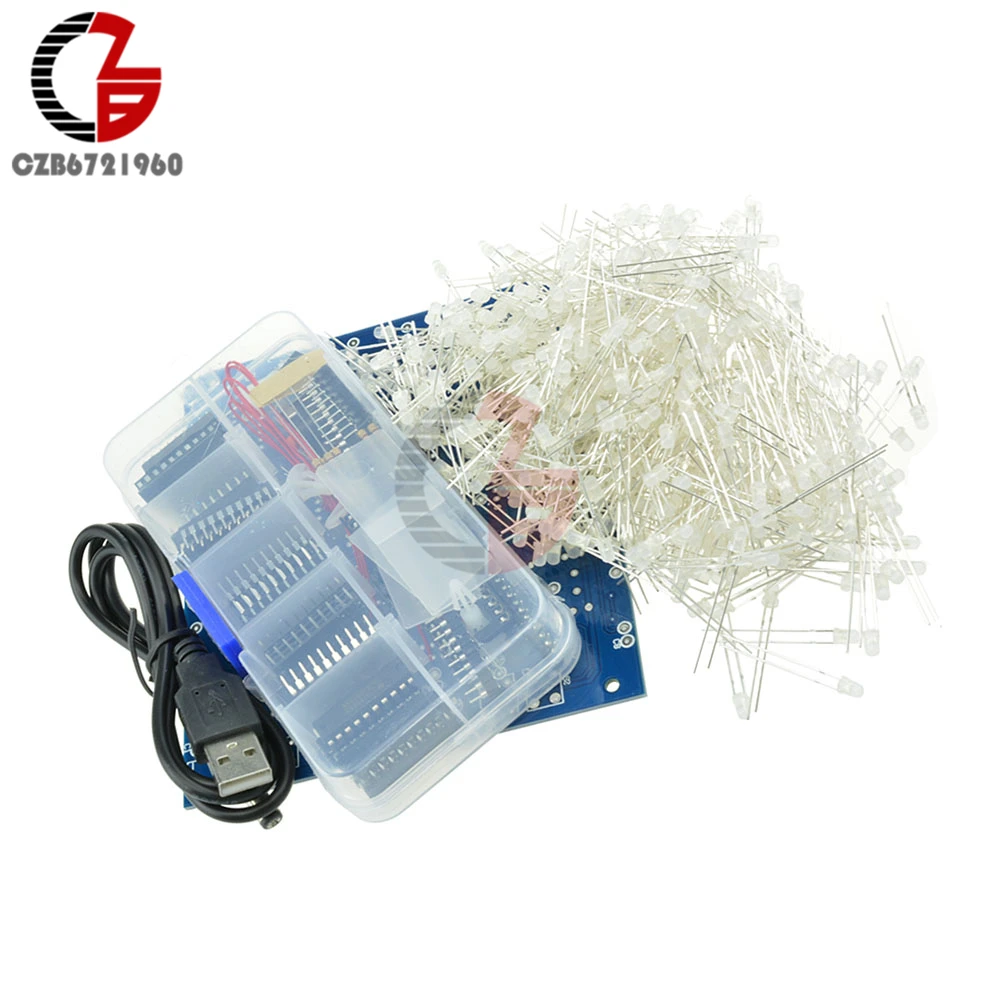 3D светильник Квадрат DIY Kit 8x8x8 3 мм светодиодный стандарт Blu-Ray светодиодный M114