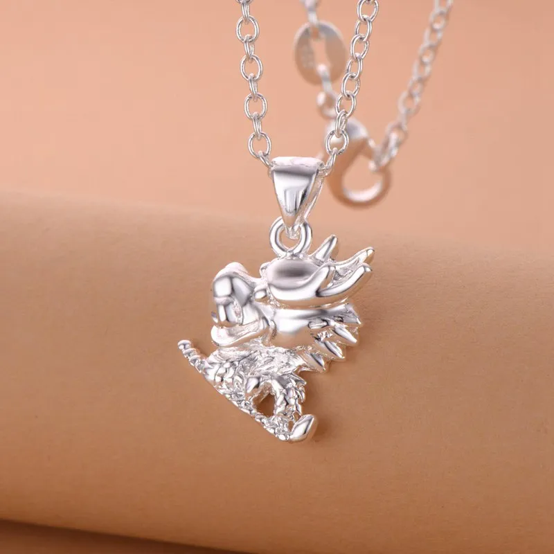 Набор ювелирных изделий с серебряным покрытием милый платок животными и серьги