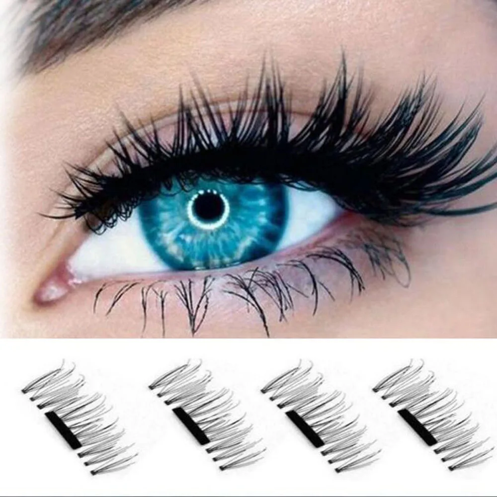 4 шт./пара магнитные накладные ресницы для наращивания аксессуары макияжа мягкие