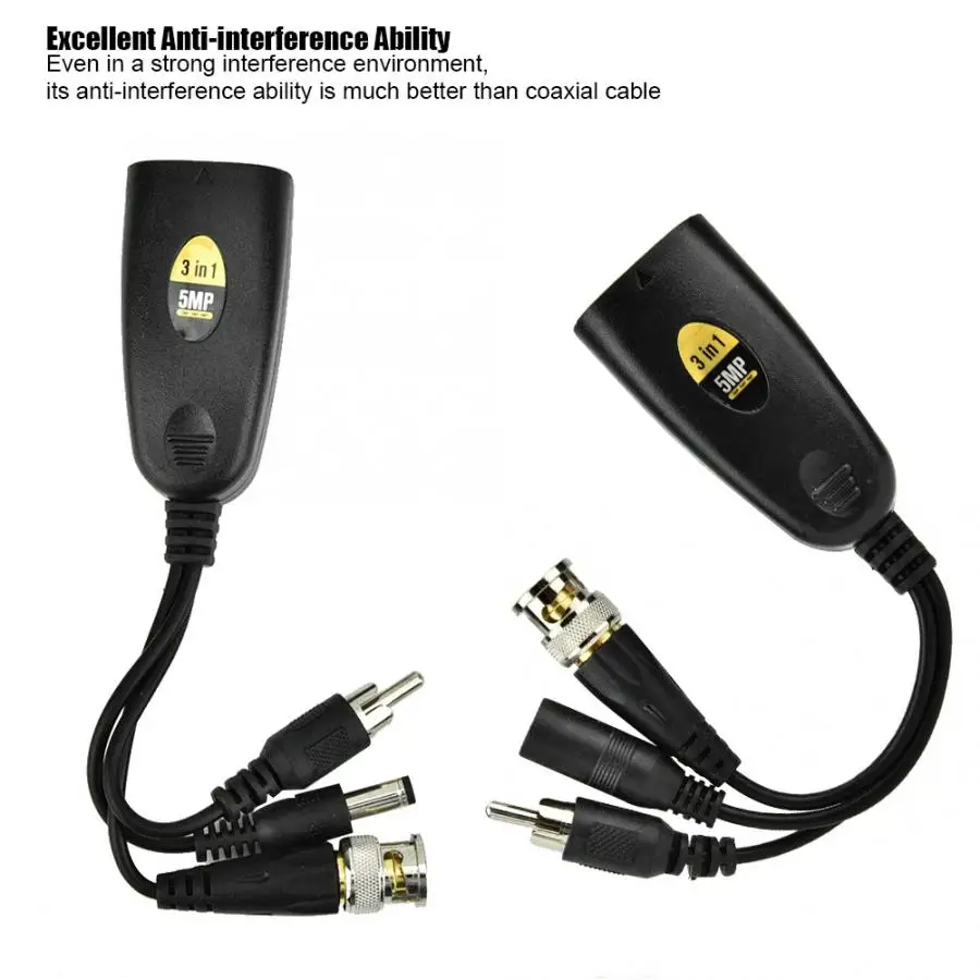 Кабели передачи 5 Мп видео + аудио передача сигнала питания HD