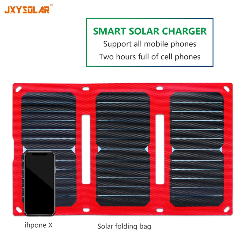 SUNPOWER 21 Вт Солнечная Складная сумка 5 В внешнее складное солнечное зарядное