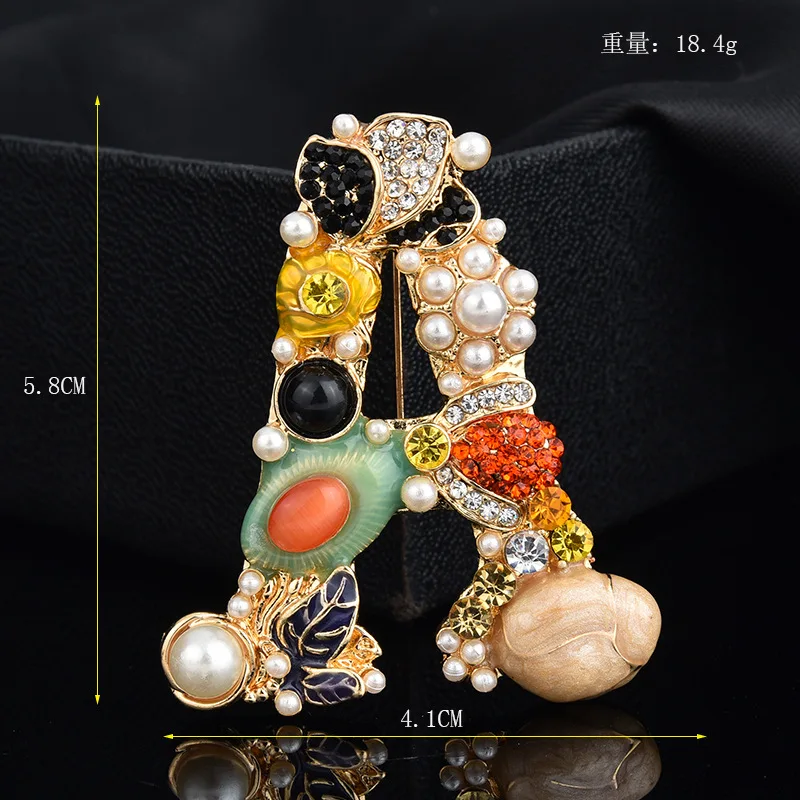 1 шт. модная Бриллиантовая Большая Булавка для одежды стильный значок