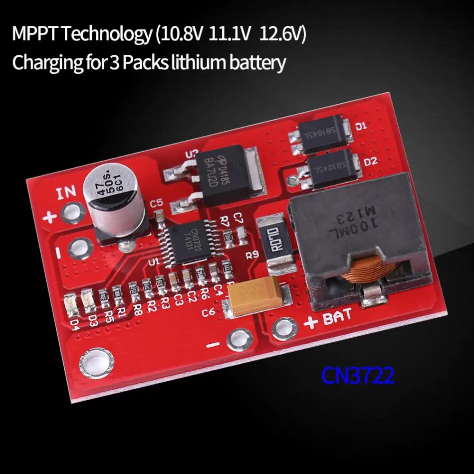 12V регулятор MPPT солнечной панели Контроллер Панель 3 серии литий-ионный аккумулятор для 18650/литиевая Батарея зарядный Модуль преобразователя