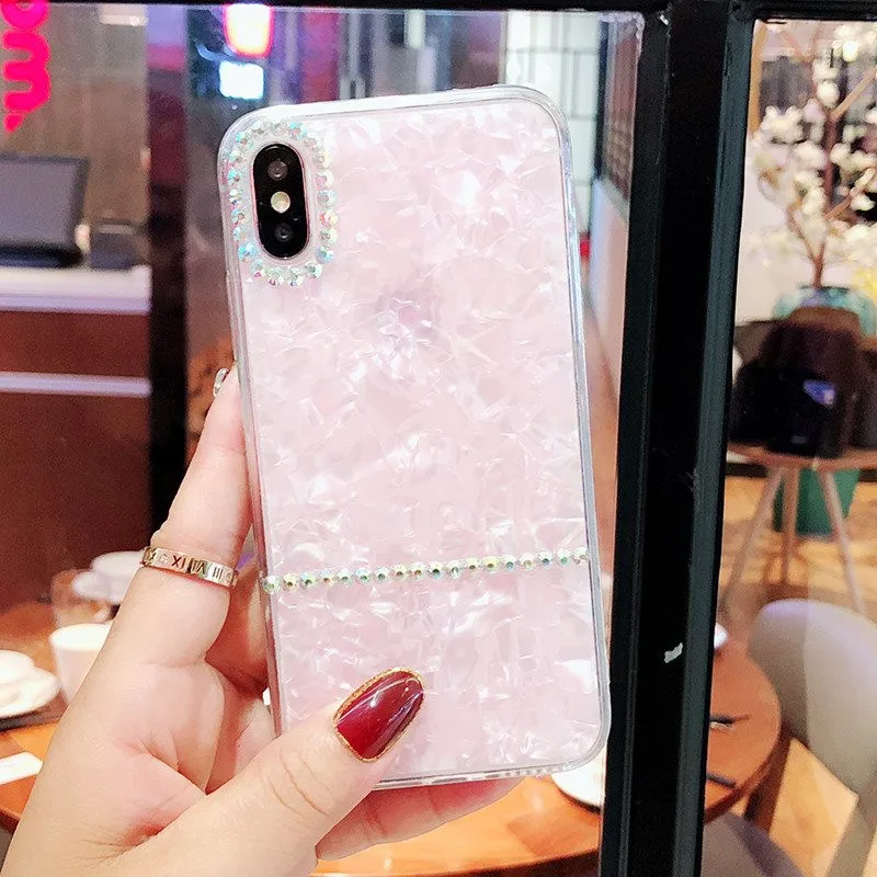 Bling Clear Phone Cases For iphone X XR 8 7 6 6S PLUS for XS Transparent Rhinestone covers xs max |
