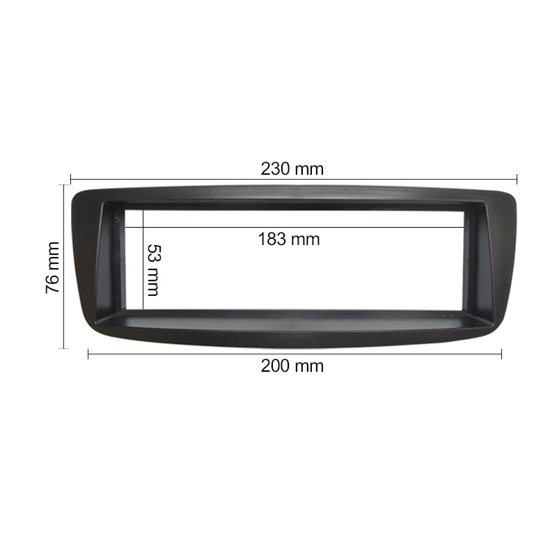 183X53 mm Одна Din аудио панель для CITROEN C1 TOYOTA Aygo Ab PEUGEOT 107 радио CD gps DVD стерео CD панель накладка комплект рамка - Название цвета: 183X53 mm