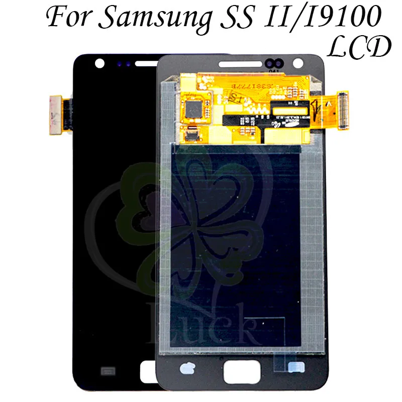 4,3 ''lcd для samsung Galaxy S2 i9100 GT-i9100 lcd дисплей кодирующий преобразователь сенсорного экрана в сборе Замена для samsung s2 i9100 lcd