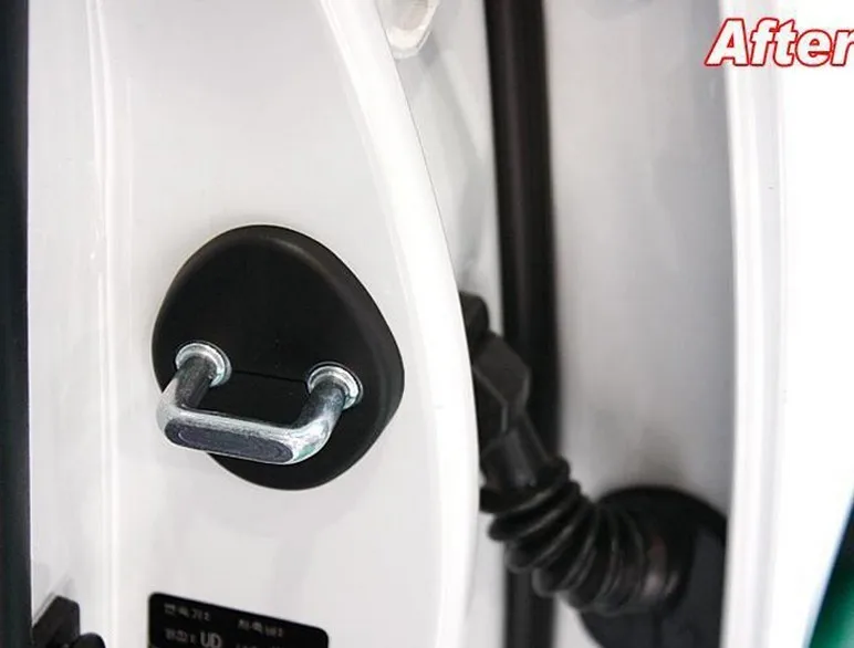 Декоративный чехол для дверного замка автомобиля подходит kia soul 2012 2013 4 шт. в