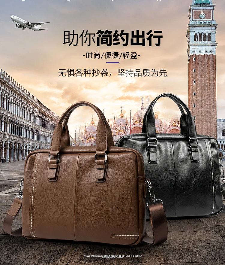 Роскошный кожаный деловой мужской портфель, брендовая мужская модная сумка на плечо, мужская сумка-мессенджер, повседневная сумка для мальчика, сумка для компьютера