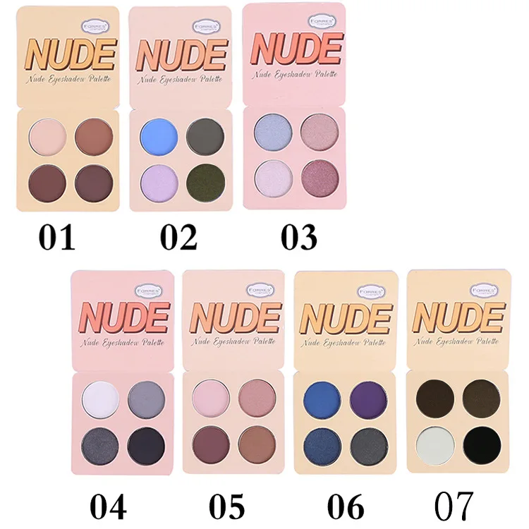 Профессиональные 4 цвета/набор белые блестящие тени для век палитра макияжа